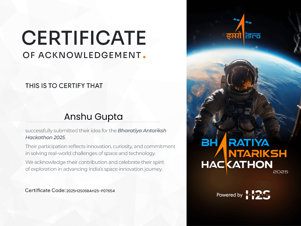 Bhartiya Antariksh Hackathon by ISRO