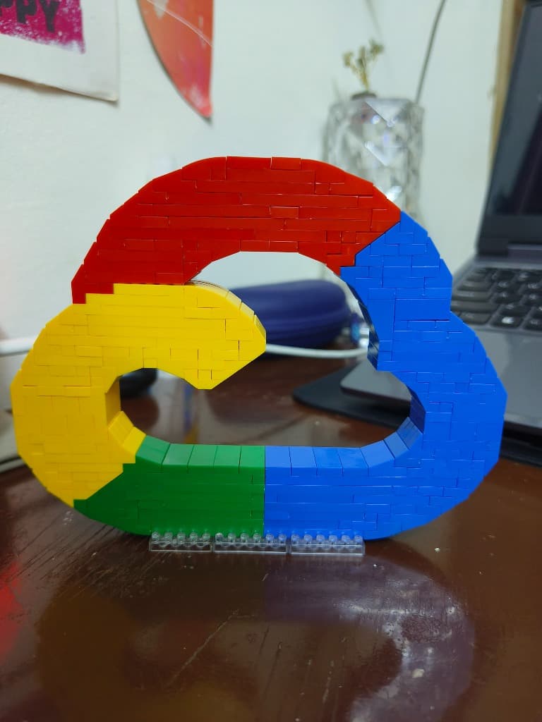 3D Lego Google Cloud model I won in the Google Cloud Arcade program.
