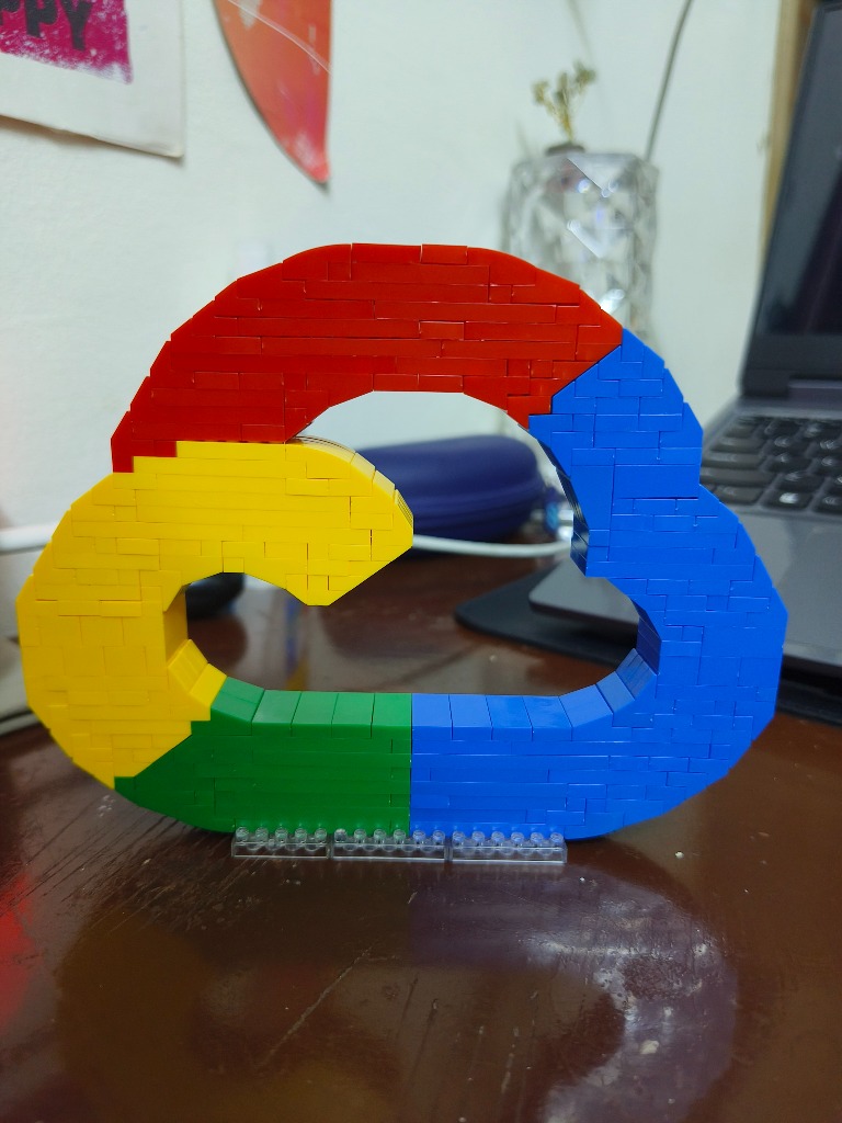 3D Lego Google Cloud model I won in the Google Cloud Arcade program.