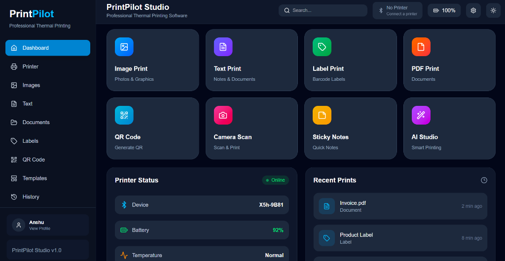 Main Dashboard